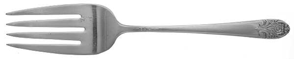 Melody (Silverplate, 1954) Medium Solid Cold Meat Serving Fork