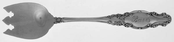 Melrose (Silverplate, 1898) Monogram Ice Cream Fork