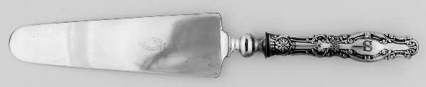 Melrose (Silverplate, 1898) Monogram Solid Pierced Pie Server