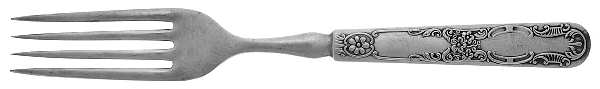 Melrose (Silverplate, 1898) Indented Solid Handled Fork