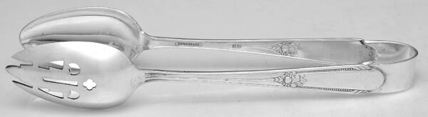 Memory-Hiawatha (Silverplate, 1937) Salad Tongs Solid HC
