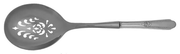 Memory-Hiawatha (Silverplate, 1937) Casserole Spoon with Pierced Stainless Bowl HC