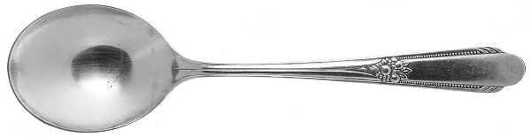 Memory-Hiawatha (Silverplate, 1937) Round Bowl Soup Spoon (Gumbo) by International Silver
