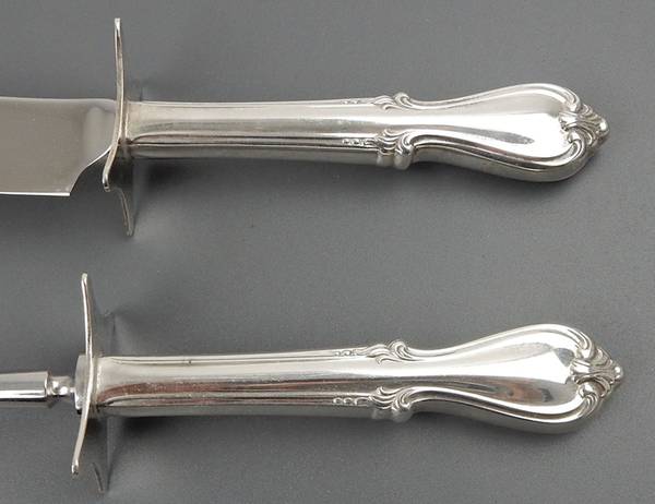 Memory (Silverplate, 1952) Large 2-Piece Roast Carving Set w/Stainless Blade