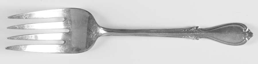 Memory (Silverplate, 1952) Medium Solid Cold Meat Serving Fork