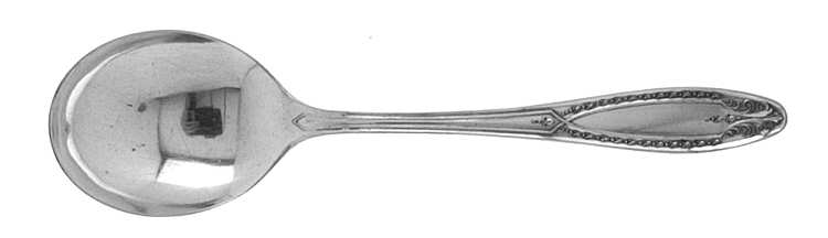 Merrill (Silverplate, 1930) Round Bowl Soup Spoon (Gumbo)