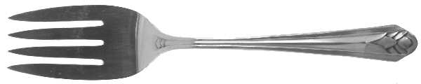Metropolitan (Silverplate, 1939) Medium Solid Cold Meat Serving Fork