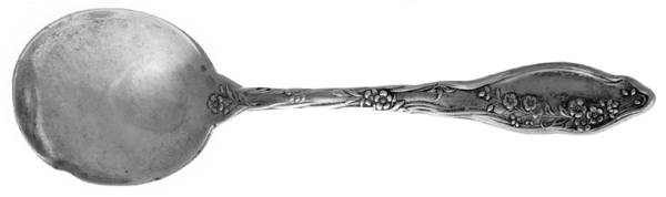 Mille Fleurs (Sterling, 1904) Round Bowl Soup Spoon (Bouillon)