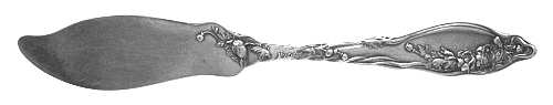Mille Fleurs (Sterling, 1904) Flat Handle Master Butter Knife