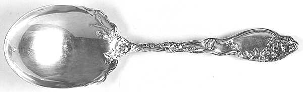 Mille Fleurs (Sterling, 1904) Large Solid Berry/Casserole Spoon