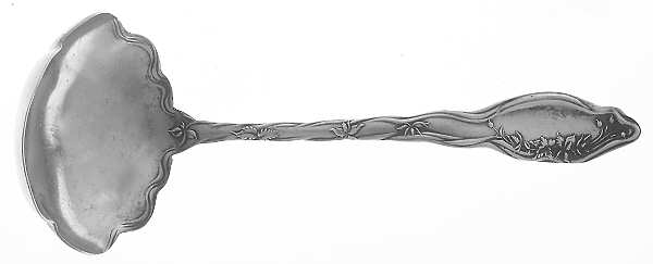 Mille Fleurs (Sterling, 1904) Solid Piece Cream Ladle