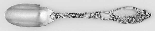 Mille Fleurs (Sterling, 1904) Solid Medium Cheese Scoop