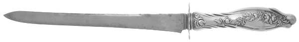 Mille Fleurs (Sterling, 1904) Large Stainless Blade Roast Carving Knife