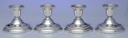 Sterling Hollowware Weighted Console Candleholder - Set of 4