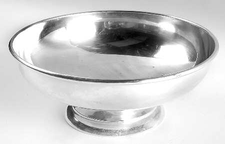 Sterling Hollowware Footed Sterling Round Vegetable Bowl