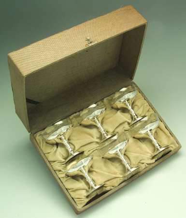 Sterling Hollowware Low Sherbet - Set of 6 with Case