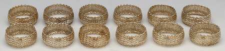 Sterling Hollowware Napkin Ring - Set of 12