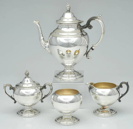 Silverplate Hollowware 4 Piece Coffee Set (PCP, PSU, PCR, PWB)