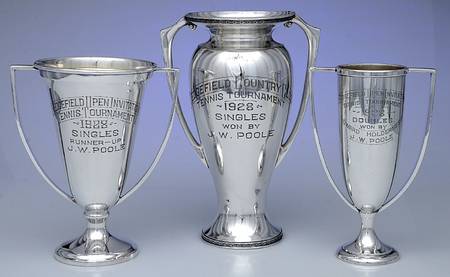 Silverplate Hollowware 3 Piece Trophy Set