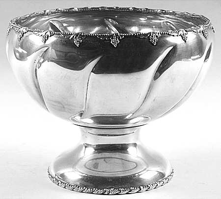 Silverplate Hollowware Footed Plated Round Centerpiece