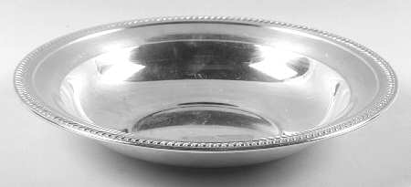 Silverplate Hollowware Round Silverplate Vegetable Bowl