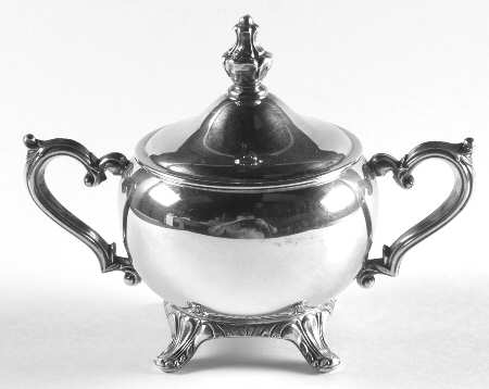 Silverplate Hollowware Sugar Bowl & Lid