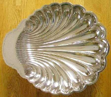Silverplate Hollowware Silverplate Shell Bon Bon Bowl