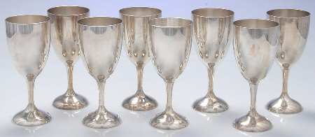 INS677 (Silverplate, Hollowware) Water Goblet - Set of 8