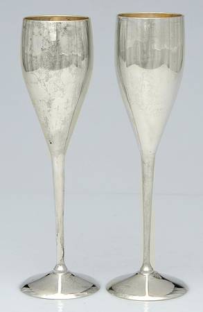 Silverplate Hollowware Set of 2 Toasting Goblet