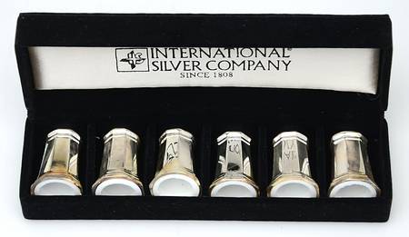 Silverplate Hollowware Individual Salt & Pepper (3 Sets)
