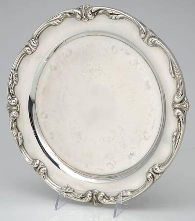Silverplate Hollowware 11" Round Tray