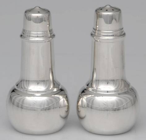 Silverplate Hollowware Salt & Pepper Set