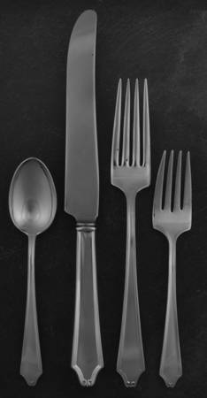 Minuet (Sterling, 1925, No Monograms) 4 Piece Dinner Size Setting