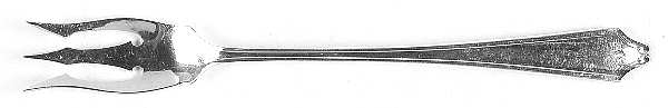 Minuet (Sterling, 1925, No Monograms) Olive Fork by International Silver
