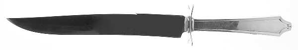 Minuet (Sterling, 1925, No Monograms) Large Stainless Blade Roast Carving Knife