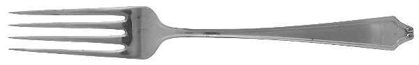 Minuet (Sterling, 1925, No Monograms) Solid Youth Tea Fork