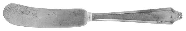 Minuet (Sterling, 1925, No Monograms) Flat Handle Butter Spreader by International Silver