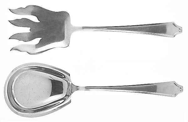 Minuet (Sterling, 1925, No Monograms) (2 Pc) Solid Salad Set