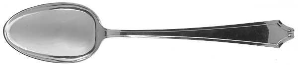 Minuet (Sterling, 1925, No Monograms) Dessert/Oval Soup Spoon by International Silver