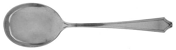 Minuet (Sterling, 1925, No Monograms) Round Bowl Soup Spoon (Cream Soup) by International Silver