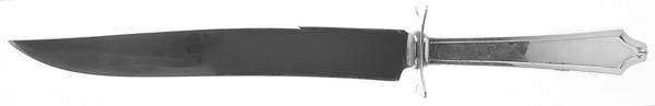 Minuet (Sterling, 1925, No Monograms) Large Stainless Blade Roast Carving Knife