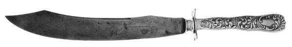 Monarch (Silverplate, 1889, No Monograms) Large Stainless Blade Roast Carving Knife