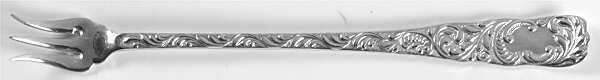 Monarch (Silverplate, 1889, No Monograms) Cocktail/Seafood Fork