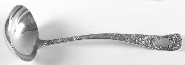 Monarch (Silverplate, 1889, No Monograms) Solid Soup Ladle
