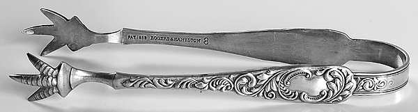 Monarch (Silverplate, 1889, No Monograms) Sugar Tongs