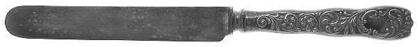 Monarch (Silverplate, 1889, No Monograms) Blunt Hollow Knife with Bolster