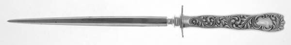 Monarch (Silverplate, 1889, No Monograms) Small Steel Rod Sharpener Knife