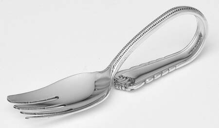 Moonbeam (Sterling, 1948) Baby Fork with Curved Handle HC