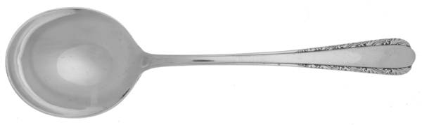 Moonglow (Sterling, 1938, No Monograms) Round Bowl Soup Spoon (Gumbo)