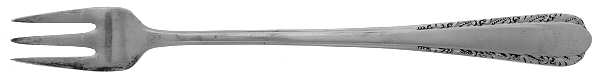 Moonglow (Sterling, 1938, No Monograms) Cocktail/Seafood Fork by International Silver